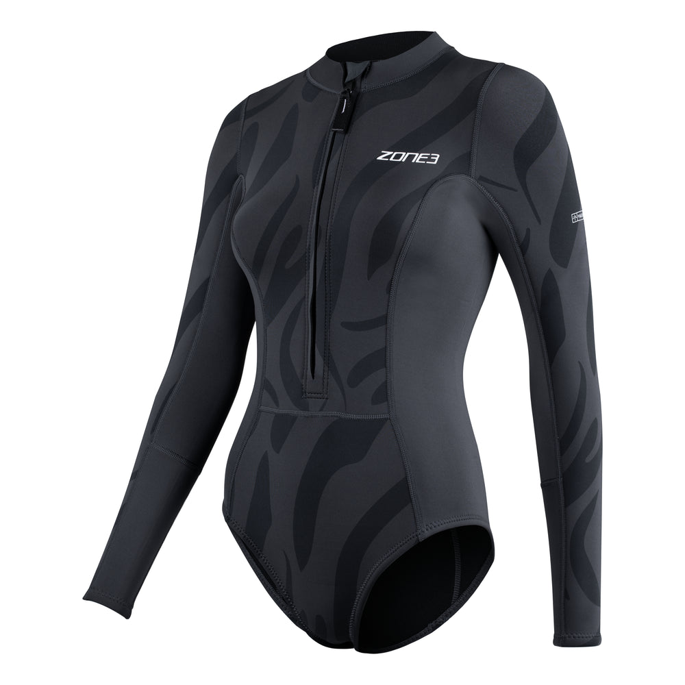 Womens Yulex Long Sleeve Swimsuit - Black (new 2024)